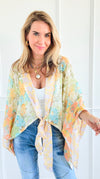 Midsummer Night Kimono-110 Long Sleeve Tops-mystree-Coastal Bloom Boutique, find the trendiest versions of the popular styles and looks Located in Indialantic, FL