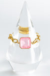 Chunky Crystal Square Magnetic Bracelet - Pink-230 Jewelry-AF Designs-Coastal Bloom Boutique, find the trendiest versions of the popular styles and looks Located in Indialantic, FL
