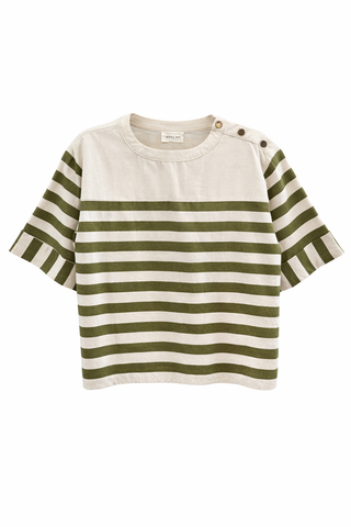 Harbor Lines Button Detail Top