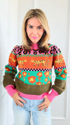 Vibrant Savannah Rib Sweater-140 Sweaters-THML-Coastal Bloom Boutique, find the trendiest versions of the popular styles and looks Located in Indialantic, FL