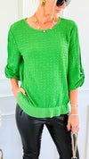 Glow Hour Luxe Textured Top - JOH-110 Long Sleeve Tops-Joh Apparel-Coastal Bloom Boutique, find the trendiest versions of the popular styles and looks Located in Indialantic, FL