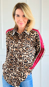 Glam Roar Button-Up Blouse-110 Long Sleeve Tops-LA' ROS-Coastal Bloom Boutique, find the trendiest versions of the popular styles and looks Located in Indialantic, FL