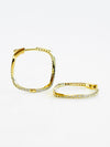 CZ Square Hoops Earring-230 Jewelry-NYC-Coastal Bloom Boutique, find the trendiest versions of the popular styles and looks Located in Indialantic, FL