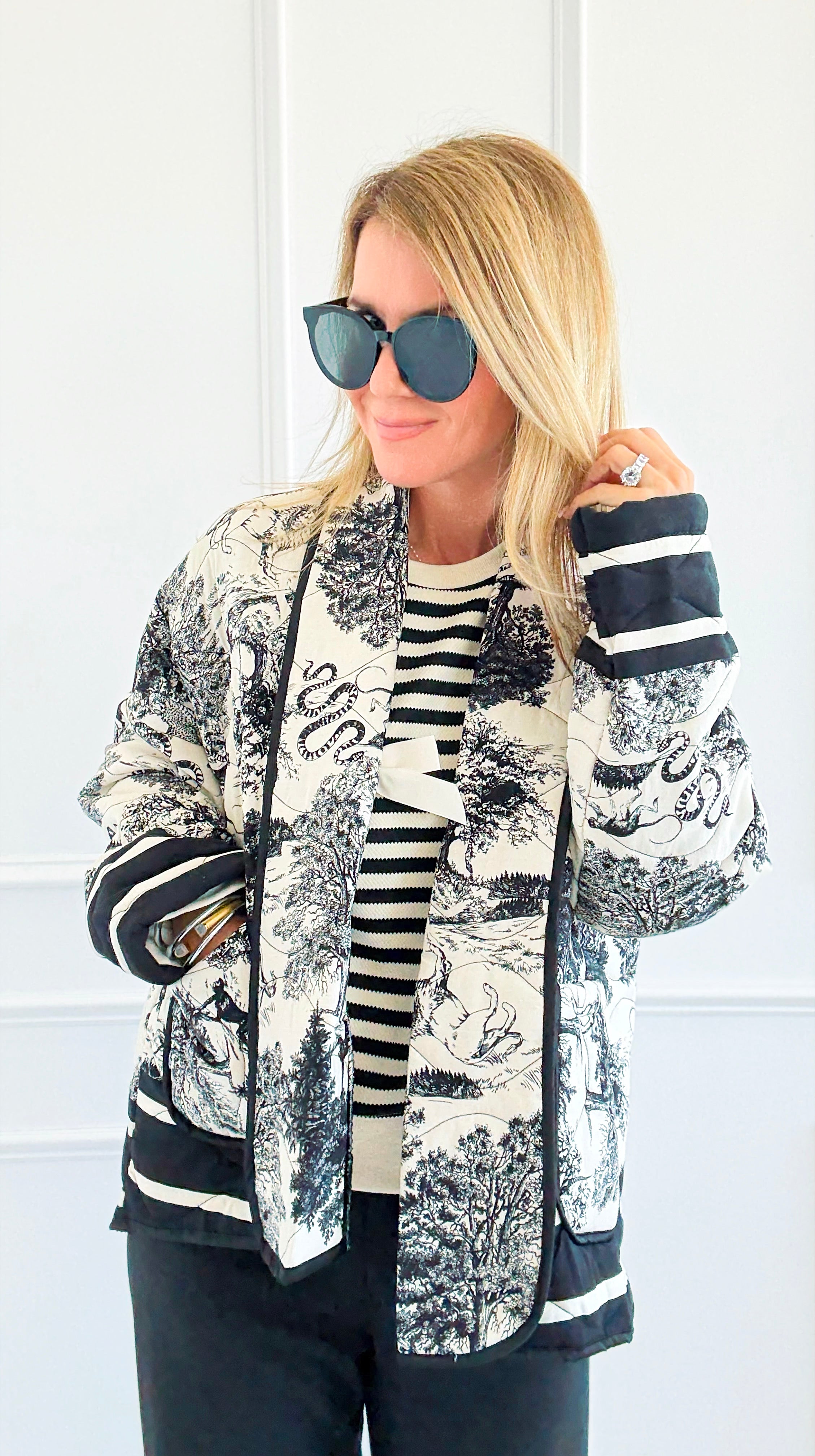 Adorable Italian Jacket- Black-160 Jackets-K2-Coastal Bloom Boutique, find the trendiest versions of the popular styles and looks Located in Indialantic, FL