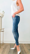 Kravitz Embellished Denim-190 Denim-Vocal-Coastal Bloom Boutique, find the trendiest versions of the popular styles and looks Located in Indialantic, FL