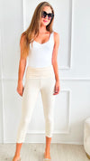 Walk The Walk Cropped Leggings - Nude-170 Bottoms-Chatoyant-Coastal Bloom Boutique, find the trendiest versions of the popular styles and looks Located in Indialantic, FL