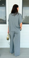 Chic Alert Italian Set - Heather Gray-210 Loungewear/Sets-Italianissimo-Coastal Bloom Boutique, find the trendiest versions of the popular styles and looks Located in Indialantic, FL