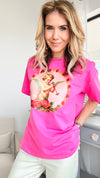 The Sweetest Thing CUSTOM CB Tee - Pink-110 Short Sleeve Tops-Holly / in2you-Coastal Bloom Boutique, find the trendiest versions of the popular styles and looks Located in Indialantic, FL