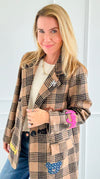 Palm Angels Plaid Italian Jacket-160 Jackets-TATTOO Z-Coastal Bloom Boutique, find the trendiest versions of the popular styles and looks Located in Indialantic, FL