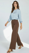 Line Flow Cropped Pants - Brown-170 Bottoms-Zenana-Coastal Bloom Boutique, find the trendiest versions of the popular styles and looks Located in Indialantic, FL