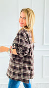 Bee Chic Italian Blazer- Brown-160 Jackets-TATTOO Z-Coastal Bloom Boutique, find the trendiest versions of the popular styles and looks Located in Indialantic, FL