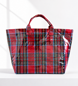 Glossed Plaid Everyday Carry Bag