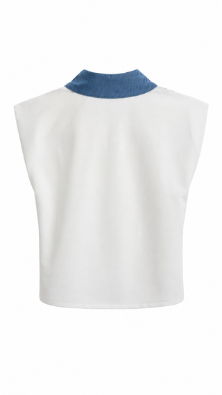 Collared Button Front Top