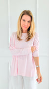 Lightweight Italian Long Sleeve Top-110 Long Sleeve Tops-PROFITER-Coastal Bloom Boutique, find the trendiest versions of the popular styles and looks Located in Indialantic, FL