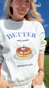 Breakfast Club Crewneck Sweatshirt-110 Long Sleeve Tops-Gilli-Coastal Bloom Boutique, find the trendiest versions of the popular styles and looks Located in Indialantic, FL