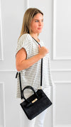 Breezy Striped Short Sleeve Top-110 Short Sleeve Tops-Haptics-Coastal Bloom Boutique, find the trendiest versions of the popular styles and looks Located in Indialantic, FL