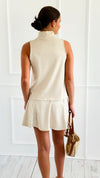 City Muse Pintuck Set- Oat-210 Loungewear/Sets-Doe and Rae-Coastal Bloom Boutique, find the trendiest versions of the popular styles and looks Located in Indialantic, FL