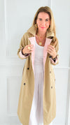Paris Forecast Italian Long Coat-160 Jackets-KZ SENA-Coastal Bloom Boutique, find the trendiest versions of the popular styles and looks Located in Indialantic, FL