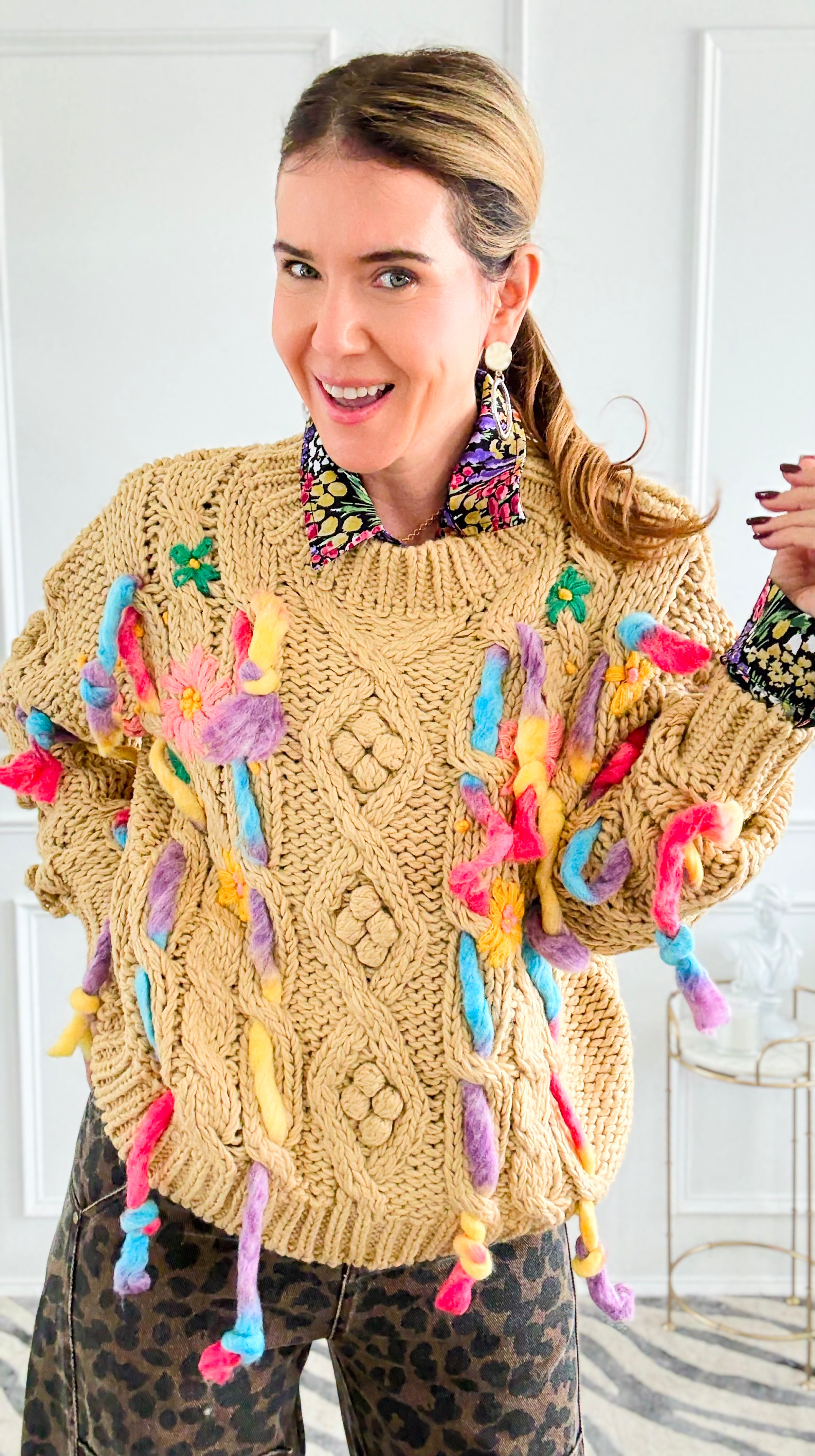 Stitched in Bloom Knit Sweater