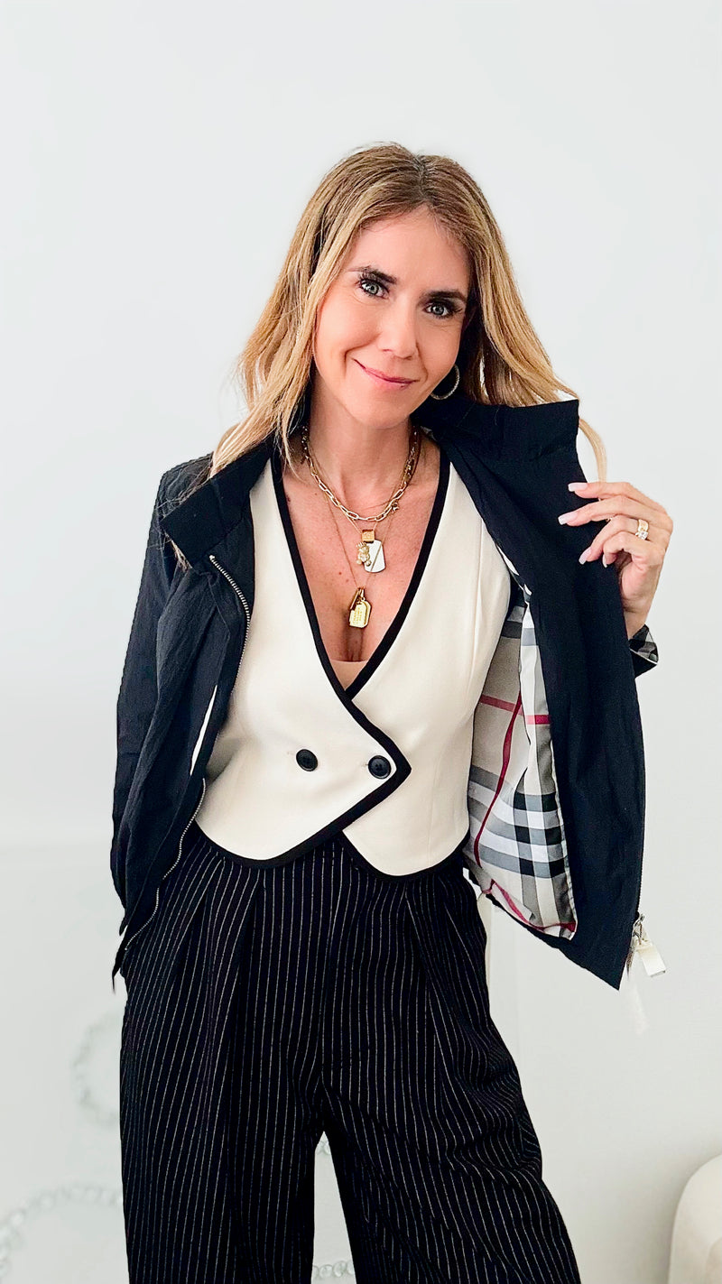 Timberlane Woven Jacket - Black-160 Jackets-Joh Apparel-Coastal Bloom Boutique, find the trendiest versions of the popular styles and looks Located in Indialantic, FL