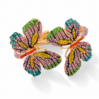 Butterfly Cuff Bracelet - Light Multi