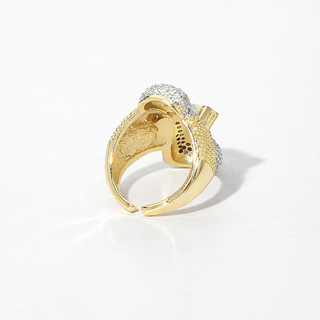 Radiant Cross Pavé Ring