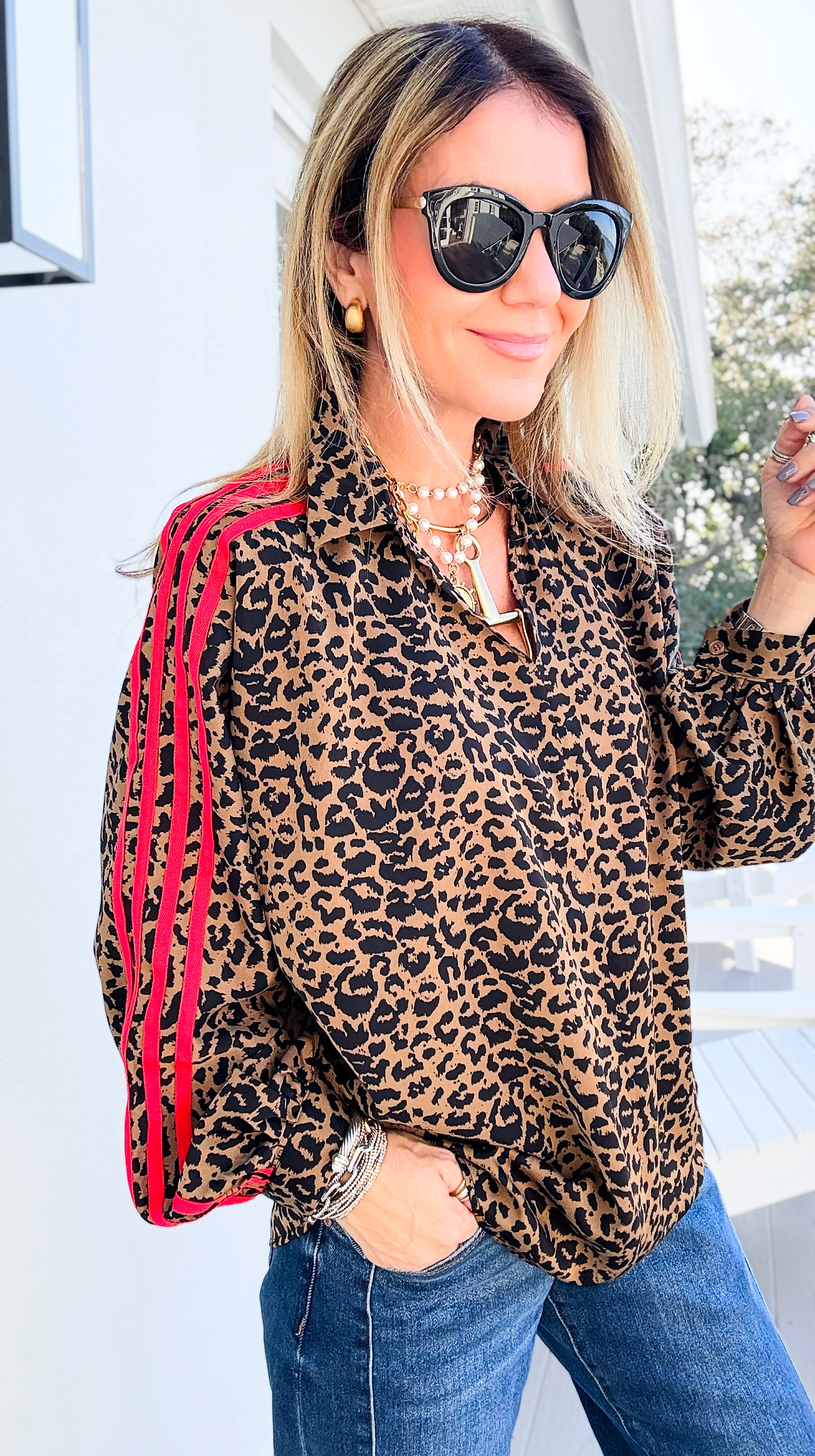 Savage Spark Top-110 Long Sleeve Tops-JODIFL-Coastal Bloom Boutique, find the trendiest versions of the popular styles and looks Located in Indialantic, FL