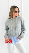 Striped Comfort Hoodie-140 Sweaters-V SKY-Coastal Bloom Boutique, find the trendiest versions of the popular styles and looks Located in Indialantic, FL