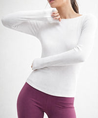 Second Skin Ribbed Top - White