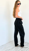 City Noir Pleated Pants-170 Bottoms-Vibrant M.i.U-Coastal Bloom Boutique, find the trendiest versions of the popular styles and looks Located in Indialantic, FL