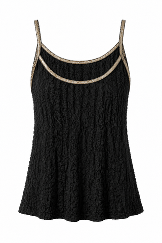 Moonlight & Lace Italian Tank - Black