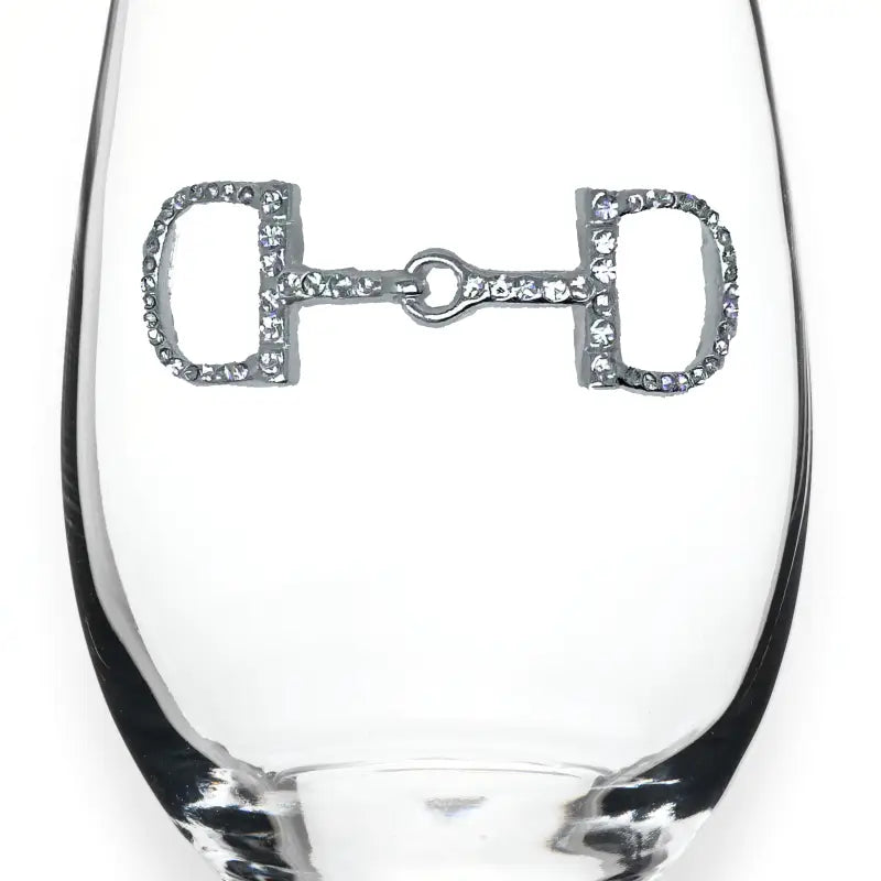 Horse Bit Jeweled Stemless Wine Glass-270 Home/Gift-The Queen's Jewels-Coastal Bloom Boutique, find the trendiest versions of the popular styles and looks Located in Indialantic, FL