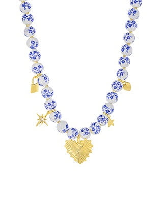 Floral Vase Charm Necklace-230 Jewelry-GS JEWELRY-Coastal Bloom Boutique, find the trendiest versions of the popular styles and looks Located in Indialantic, FL