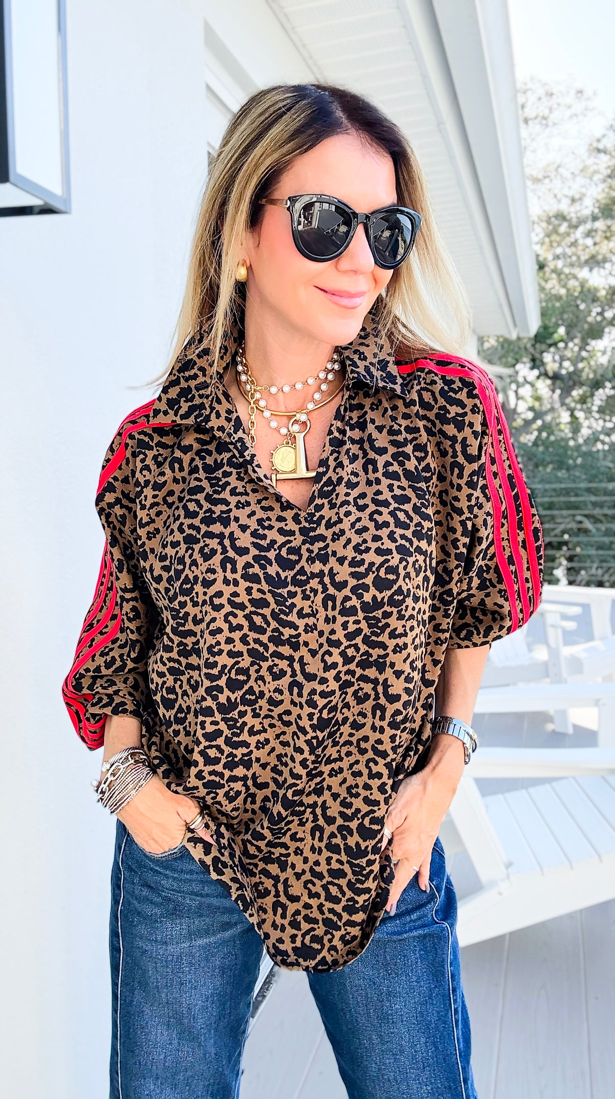 Savage Spark Top-110 Long Sleeve Tops-JODIFL-Coastal Bloom Boutique, find the trendiest versions of the popular styles and looks Located in Indialantic, FL
