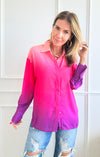 Gradient Button-up Blouse-130 Long Sleeve Tops-KIWI-Coastal Bloom Boutique, find the trendiest versions of the popular styles and looks Located in Indialantic, FL