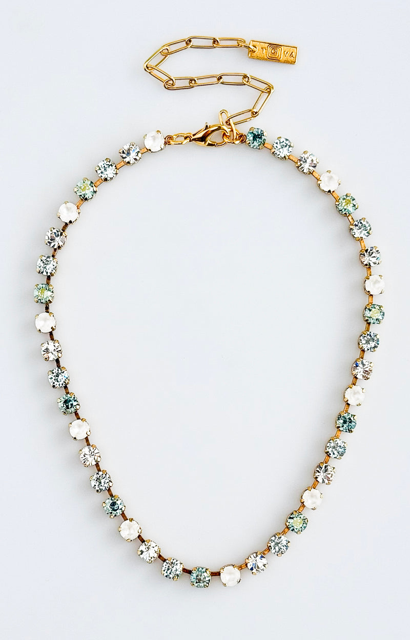 Custom CB Sarina - Iced Mirage Gem Necklace - TOVA-230 Jewelry-TOVA-Coastal Bloom Boutique, find the trendiest versions of the popular styles and looks Located in Indialantic, FL