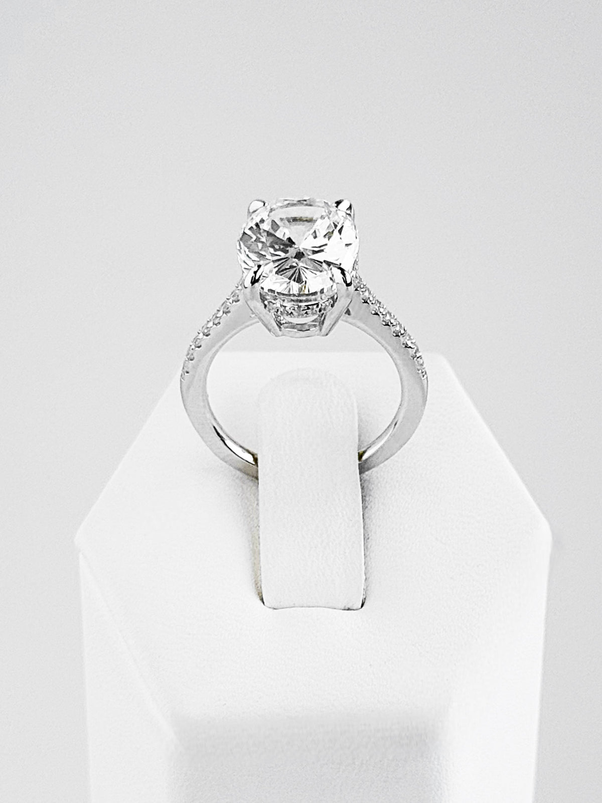 Pave Oval Ring - Clear-230 Jewelry-NYC-Coastal Bloom Boutique, find the trendiest versions of the popular styles and looks Located in Indialantic, FL