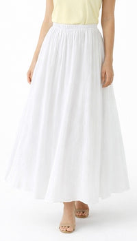 Serenity Italian Skirt- White