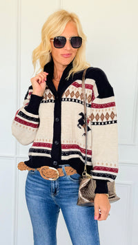 Stirrup Season Knit Cardigan-150 Cardigans/Layers-Gilli-Coastal Bloom Boutique, find the trendiest versions of the popular styles and looks Located in Indialantic, FL