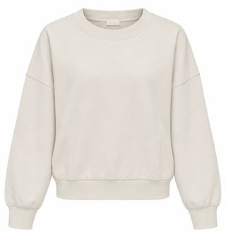 Everyday Ease Cotton Modal Pullover - Beige