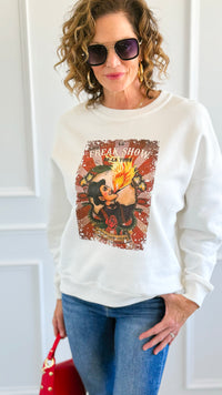 Pre Order - Freak Show Italian Sweatshirt-110 Long Sleeve Tops-FIRSTAGE-Coastal Bloom Boutique, find the trendiest versions of the popular styles and looks Located in Indialantic, FL