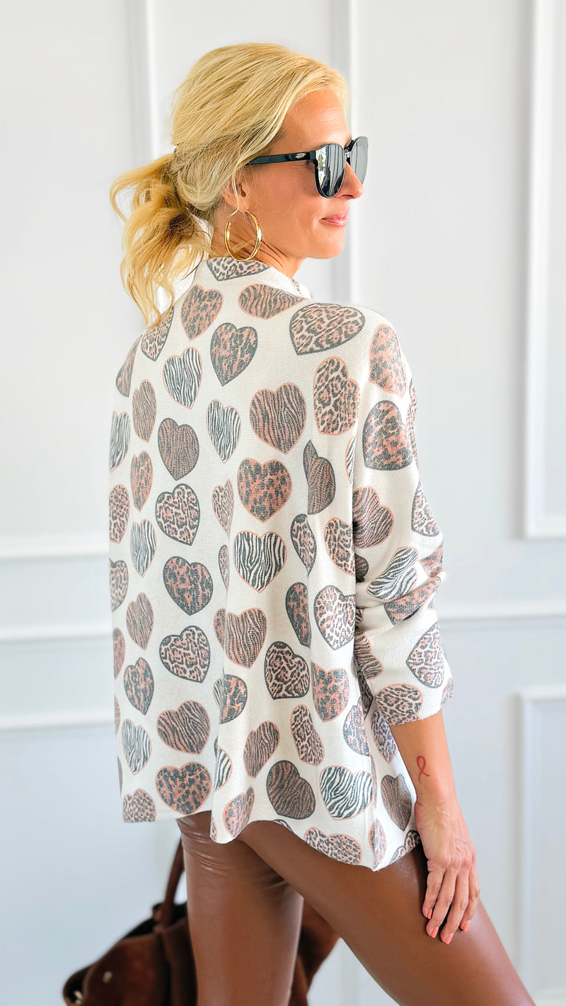 Wild Hearts Turtleneck Italian Knit Sweater-140 Sweaters-SORPRESA-Coastal Bloom Boutique, find the trendiest versions of the popular styles and looks Located in Indialantic, FL