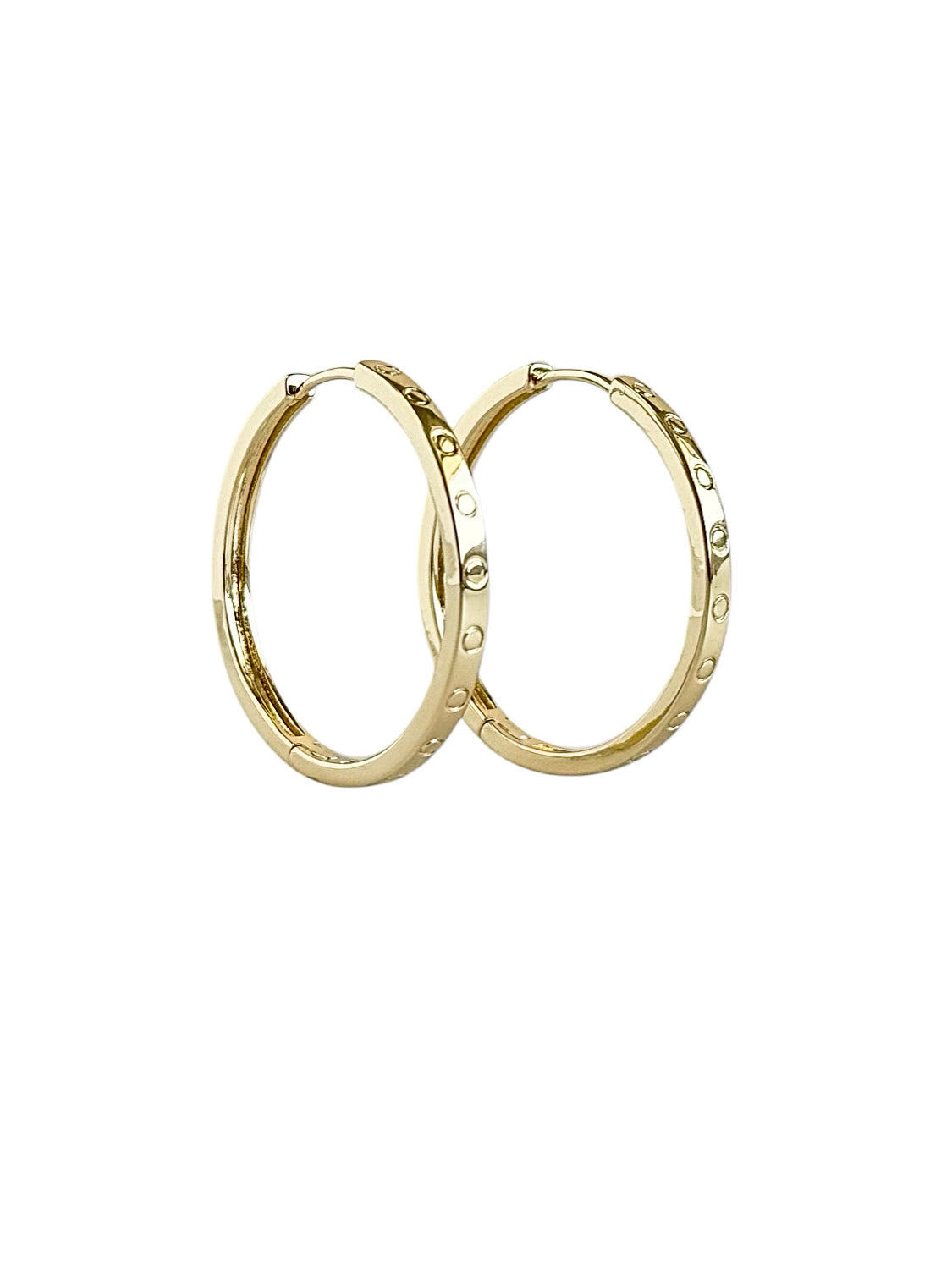 Luxe Hoop Earrings-230 Jewelry-GS JEWELRY-Coastal Bloom Boutique, find the trendiest versions of the popular styles and looks Located in Indialantic, FL