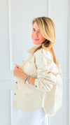 Bloom Embroidered Italian Jacket-160 Jackets-LY PARIS-Coastal Bloom Boutique, find the trendiest versions of the popular styles and looks Located in Indialantic, FL