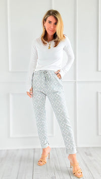 Clover Italian Joggers- Grey-pants-Italianissimo-Coastal Bloom Boutique, find the trendiest versions of the popular styles and looks Located in Indialantic, FL