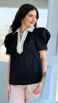 Polished Moments Puff Sleeve Top