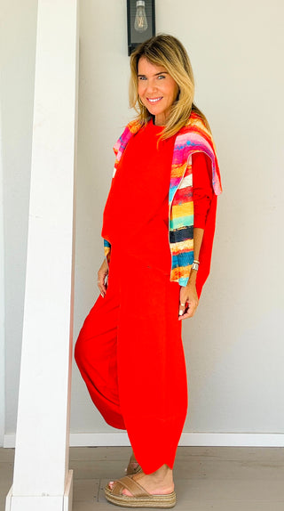 La Spezia Italian Barrel Cotton Set - Red Orange