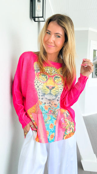 Wild Style Italian St Tropez Knit - Pink