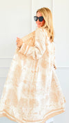 Adorable Italian Long Jacket- Beige-160 Jackets-K2-Coastal Bloom Boutique, find the trendiest versions of the popular styles and looks Located in Indialantic, FL