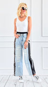 Wild Side Denim Pants-DAMAGED-170 Bottoms-litaga-Coastal Bloom Boutique, find the trendiest versions of the popular styles and looks Located in Indialantic, FL